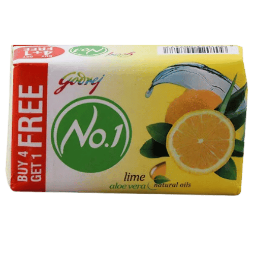 Godrej No 1 Soap (Pack of 4 +1 Free)